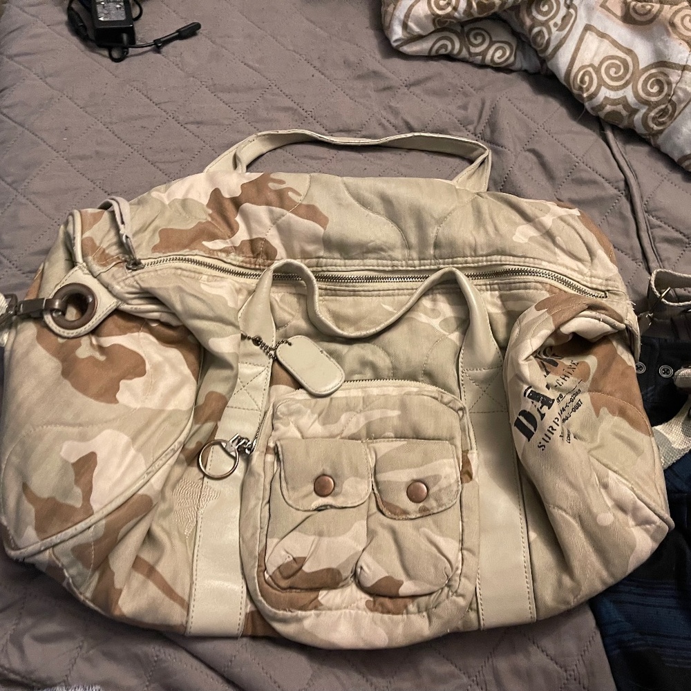 Da Nang Surplus Indo-Chine Army Camo Duffle Bag handbag